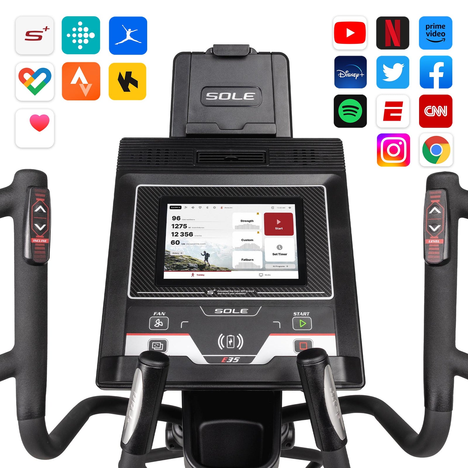 Sole Fitness E35 Elliptical Cross Trainer