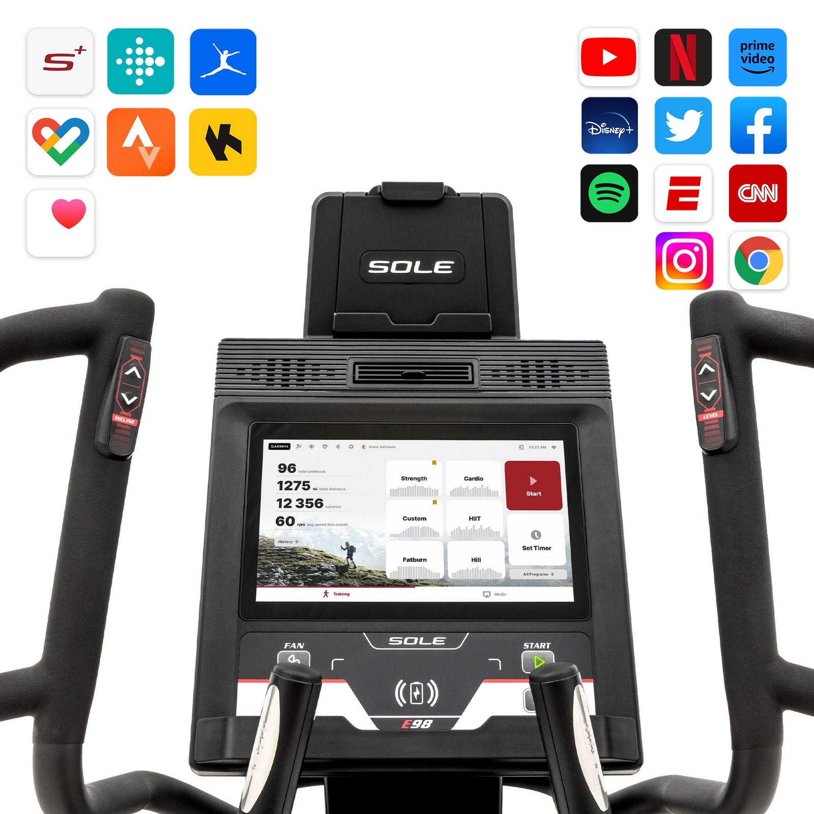 Sole Fitness E98 Elliptical Cross Trainer
