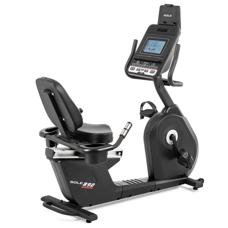 Recumbent stationary shop bike for seniors