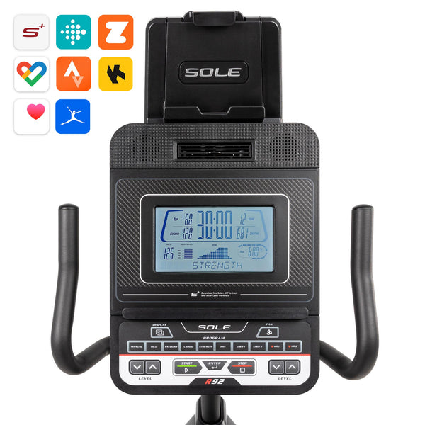 |SoleFitnessR92RecumbentExerciseBike2023ConsoleApps|
